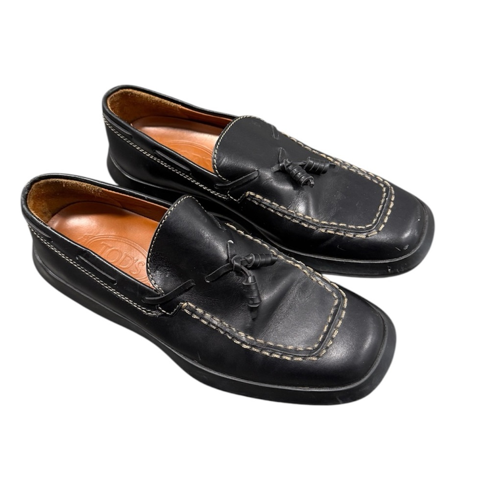 Women’s vintage Black Leather Loafers